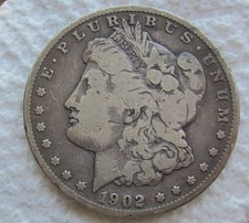 1902-S Morgan Silver Dollar Rare Key Date San Francisco Mint Fine picture