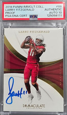2018 LARRY FITZGERALD IMMACULATE COLLECTION AUTO PROOF (PSA AUTHENTIC/ AUTO 10) picture
