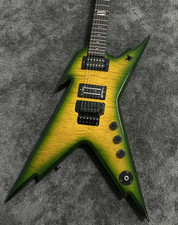 US STOCK Dean Dime Slime ML Dimebag Darrell Electric Guitar Green‑yellow burst picture
