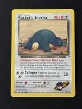 Rocket's Snorlax 33/132 Gym Heroes Rare WotC Unlimited Pokémon TCG [MP+] picture