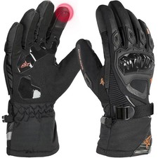 Motorcycle Gloves Winter Cold Weather Warm Waterproof Touchscreen Riding Gloves picture