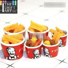 2pcs Fried Chicken Fast Food Fries For Blythe Barbies Dollhouse Miniatures DIY picture
