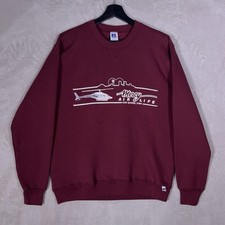 Vintage Russell Athletic Sweatshirt Mens Medium Red Iowa USA Heritage Graphic picture