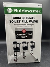 *READ* Fluidmaster 400A Universal Toilet Fill Valves Contractor 3-Pack 400ACN3 picture