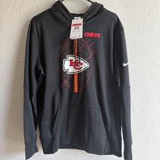 Nike Kansas City Chiefs Black Therma Fit Hoodie - Men’s Large NFL NWT picture