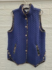 New Coldwater Creek Artful Twist Vest Women's US Size L picture