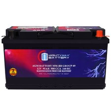 Mighty Max Battery MM-H8 BCI Group 49 12V 95Ah, 160RC, 900 CCA AGM Car battery picture