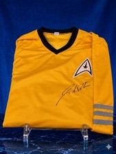 William Shatner Captain Kirk Autographed Star Trek Shirt Prime Time Cert picture