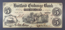 1863 Hartford, IN - Hartford Exchange Bank $5 Banknote, Haxby IN-220-G6a. picture