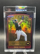 2003 Bowman Chrome GOLD Refractor /170 Frank Thomas #137 HOF Encased picture