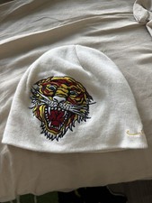 Vintage Y2K Ed Hardy by Christian Audigier Lion Hat Beanie Tattoo Jnco picture
