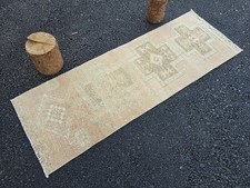 2' x 6' Vintage Runner Rug, Turkish Oushak Wool Hand-Knotted Hallway Runner Rug picture