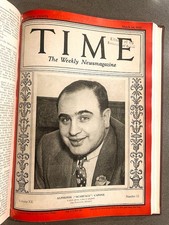 TIME Weekly Newsmagazine Bound Edition Jan-April 1930 Al Capone cover picture