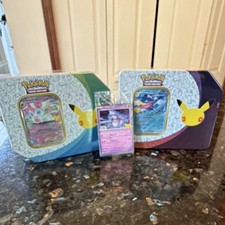 Pokémon 30 Sylveon + Greninja Tins with Promo Mewtwo. picture