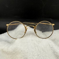 Vintage ArtCraft Eyeglasses Gold Filled Round Engraved Ful-Vue Frames picture
