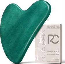 Rena Chris Gua Sha Facial Tools: Jade Stone Guasha Tool for Face Acupuncture picture