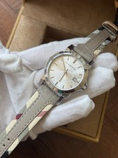 Brand New Burberry BU9132 Silver Tone Stainless Steel  34 mm Woman's Watch picture