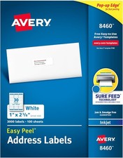 Avery 8460 Easy Peel Address Labels 1