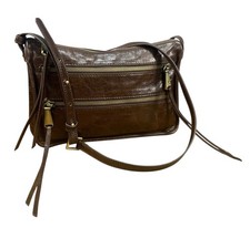 HOBO International Mission Brown Leather Vintage Hide Crossbody picture