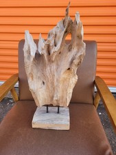 Mid Century Modern MCM WOOD ABSTRACT Sculpture 21