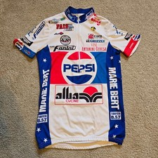 VTG 1988 Pepsi Fanini Cycling Jersey Giessegi Made In Italy Giro d'Italia Rare L picture