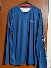 Nautica Angler Long Sleeve Graphic Shirt Blue XL picture