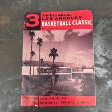 Vtg LOS ANGELES BASKETBALL CLASSIC Program 1961 - 3rd Annual picture
