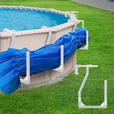 Pool Cover Holder for Above Ground Pool, 4 Pack Adjustable Pool Cover Hooks to K picture