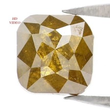 1.63 CT Natural Loose Cushion Diamond 6.10 MM Green Yellow Color Diamond NQ8864 picture