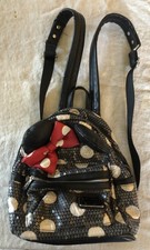 Loungefly Minnie Mouse Sequin Polka Dot Mini Backpack with Ears and Bow picture