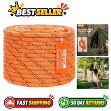 Double Braided Polyester Rope 3/8 x 120 ft, 4000 lbs Breaking Strength, Outdo... picture