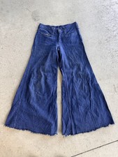 Vintage 1970’s Wrangler BIG Bell Bottom Jeans Women’s Size 28 wide leg Denim Vtg picture