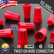 10,000 pcs Red Twist-On Wire Connector Connection nuts 18-10 Gauge Barrel Screw picture
