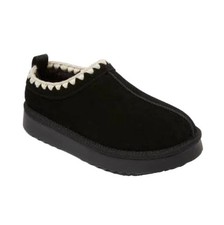Women’s Kaya Genuine Suede Clog Slippers Auden Black Size 7 picture