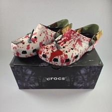 CROCS Classic Friday The 13th Jason Vorhees Clogs Mens 9 Womens 11 Slip On Shoes picture