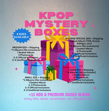 KPOP MYSTERY BOXES - 4 SIZES AVAILABLE + SIGNED ALBUM OPTION picture