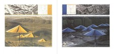 Bundle- 2 Assorted Javacheff Christo The Umbrellas- Blue and Yellow Posters picture
