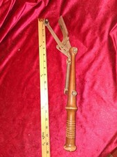 Vintage Remington Hand Trap Target Thrower - Wooden Handle Clay Pigeon picture