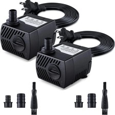 Fountain Pump, 2 Packs 80GPH(4W 300L/H) Submersible Water Pump, Durable Outdoor picture