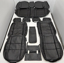 For Cadillac Catera 1997-1999 Black Leather Seat Covers AL33 picture