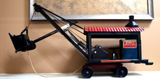 BUDDY L IMPROVED STEAM SHOVEL GEAR LIFT & PISTONS. PROTOTYPE? STEEL. NICE COND. picture