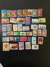 British Colonies Postage Stamp Lot - 41 Different - Off Paper picture