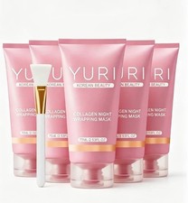 1-5x Yuri Korean Collagen Night Wrapping Mask 75ml Hydrating Sleeping Mask, US picture