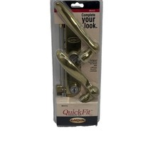 Larson 20297807 QuickFit Door Handleset, Metal, Brass (NEW) {107} picture