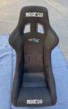 🔥 Sparco QRT-R Universal Racing Bucket Seat Black Cloth FRP Shell FIA (SO-CAL) picture