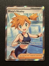 Pokemon TCG Misty's Vitality Prismatic Evolutions 111/084 Full Art Foil UR picture