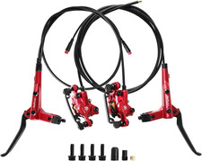 E-Bike Hydraulic Disc Brake Set, 2-PIN 2-Pistons Electric Power-Off Hydraulic Br picture