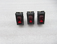 Lot of 3- Carling Technologies LRA211-CR-B/125N Switch Rocker SPST 16A 250VAC picture