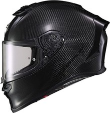 SCORPION EXO-R1 AIR CARBON MOTORCYCLE HELMET GLOSS BLACK SIZE SMALL picture