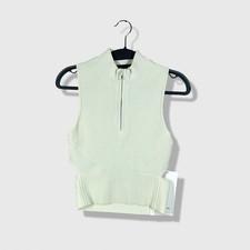 Lululemon Open Back Sweater Women XS Bone White Athleisure Gorpcore Ribbed NWT picture